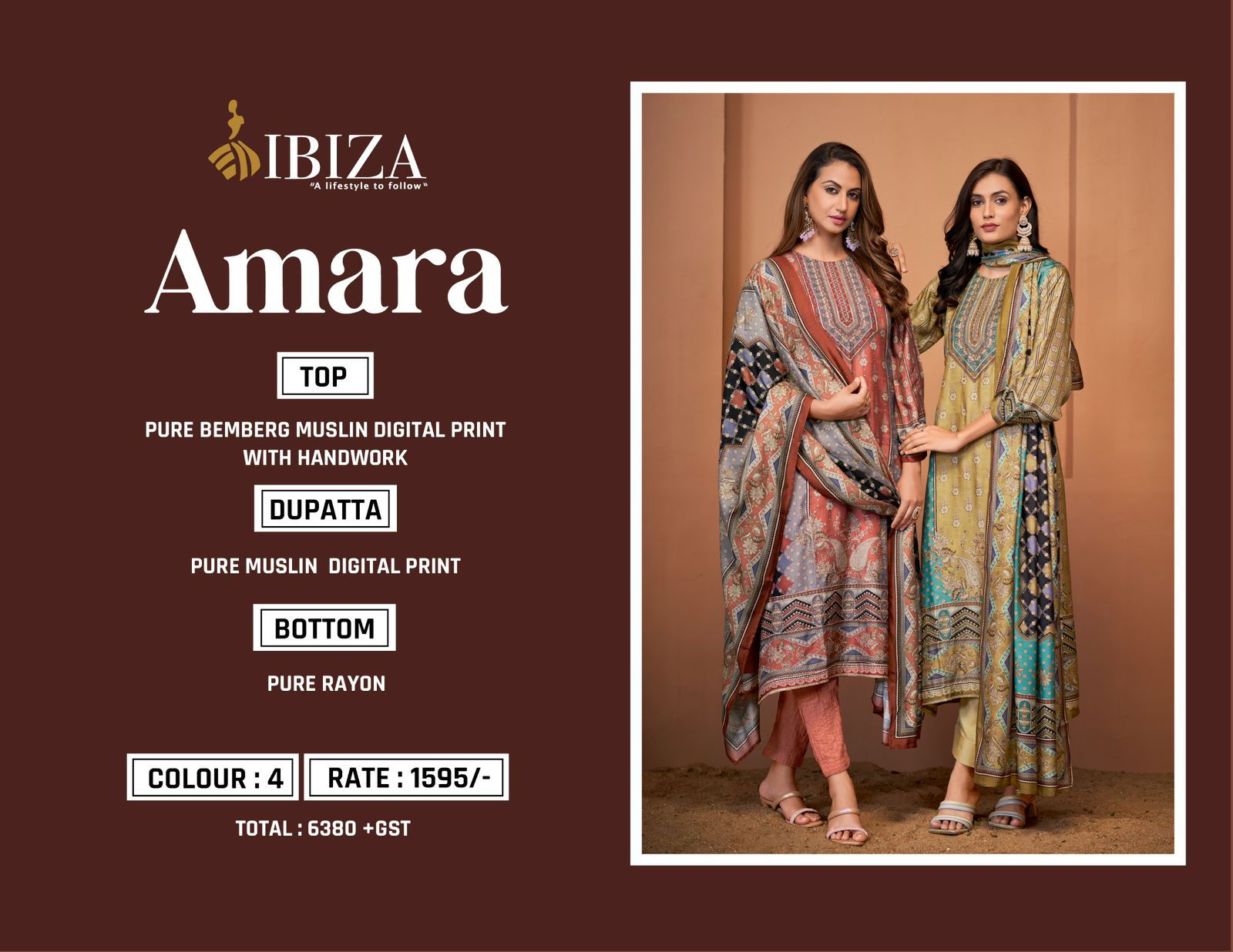 Amara By Ibiza Digital Printed Masleen Salwar Kameez Wholesale Price In Surat
